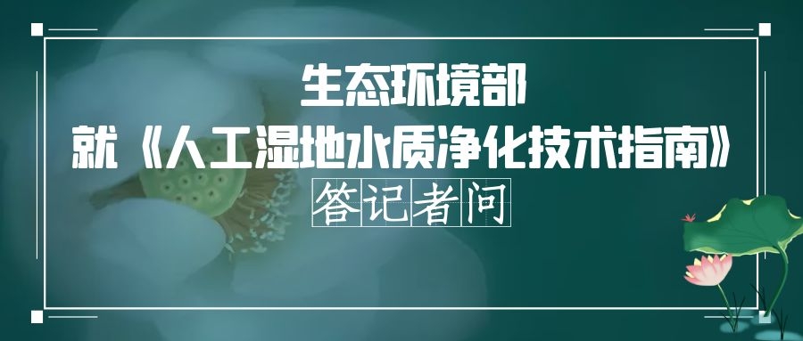 政策解讀 | 穩定人工濕地水質凈化效果，實現長期有效運行